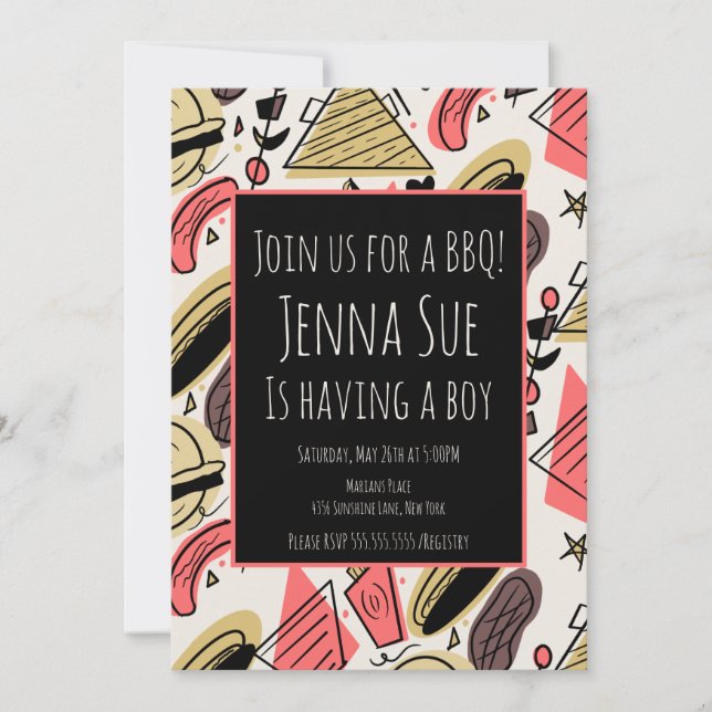 グリリング夏BBQドードルベビーシャワー (正面)