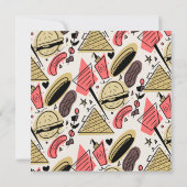 グリリング夏BBQドードルベビーシャワー カード (裏面)