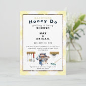 グリリング&固定イエローカップルのシャワー 招待状 (スタンド正面)
