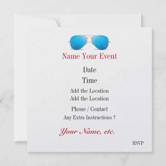 グリリン招待状 招待状 (裏面)