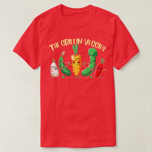 グリリン野菜おもしろい類 Tシャツ (デザイン正面)