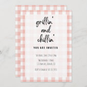 グリリン&チリンギンガムBBQ招待状 招待状 (正面/裏面)