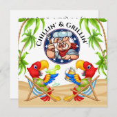 グリリン＆チリン ご招待 招待状 (正面/裏面)