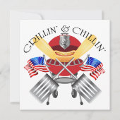 グリリン＆チリン 警察 BBQ ご招待 招待状 (正面)