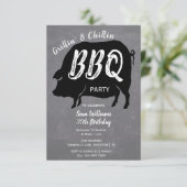 グリリン＆チリン BBQ バースデーパーティー 招待状 (スタンド正面)