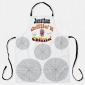 グリリンnチリンパーソナライズされたが自分の名前を追加 エプロン (正面)