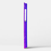 グリリーピンクパープルグラデーションウォーターカラーアート名前をカスタムする Case-Mate iPhoneケース (裏面 / 左)