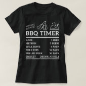 グリルおもしろいことわざBBQタイマーBbqビールグリルパパBa Tシャツ (デザイン正面)