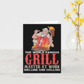 グリルおもしろいマスターBbq愛好家グルメシェフスモーク カード (黄色い花)