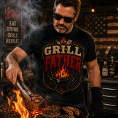 グリルお父さん ヴィンテージBBQ レトロ父の日 Tシャツ