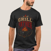グリルお父さん ヴィンテージBBQ レトロ父の日 Tシャツ (正面)