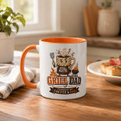グリルお父さん BBQ コーヒー オレンジ マグ 父の日 ギフト