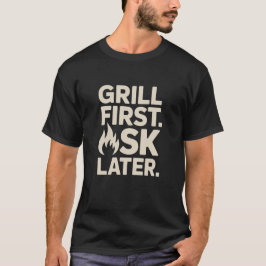 グリルがすべて BBQ グリルお父さんユーモア Tシャツ