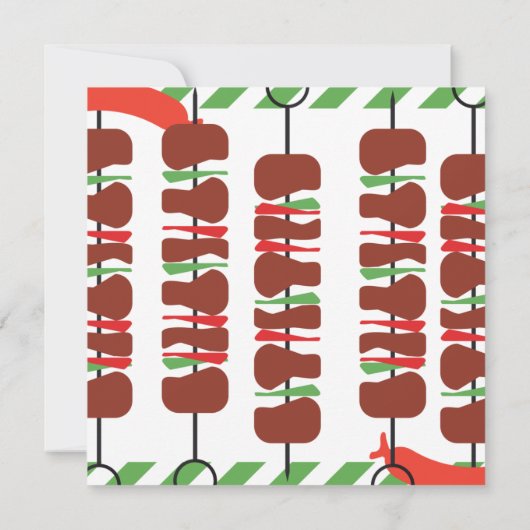 グリルとチルの招待状と発表 セーブザデート (裏面)