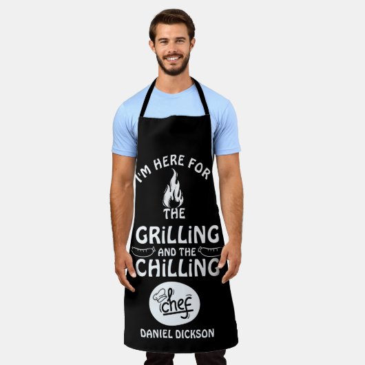 グリルと冷却 エプロン (着用した状態)