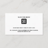 グリルにステーキを焼く 名刺 (裏面)