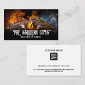 グリルにステーキを焼く 名刺 (正面/裏面)