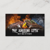 グリルにステーキを焼く 名刺 (正面)