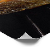 グリルに美味しいサーモンのステーキ ポスター (角)