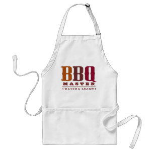 グリルのエプロンのおもしろいなBBQのマスター スタンダードエプロン