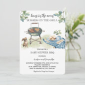 グリルのオーブンのハンバーガーのパン 招待状 (スタンド正面)