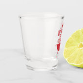 グリルのキング、赤 ショットグラス (左)