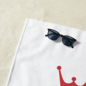 グリルのキング、赤 ビーチタオル (インサイチュ)