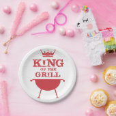 グリルのキング、赤 ペーパープレート (パーティー)