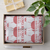 グリルのキング、赤 薄葉紙 (ギフト)