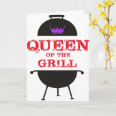 グリルのクイーンズパープルクラウンレッド カード (黄色い花)