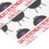 グリルのクイーンズパープルクラウンレッド テーブルクロス (アングル)