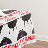 グリルのクイーンズパープルクラウンレッド テーブルクロス (インサイチュ)