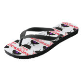 グリルのクイーンズパープルクラウンレッド ビーチサンダル (アングル)