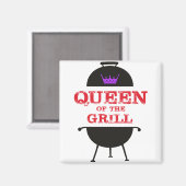 グリルのクイーンズパープルクラウンレッド マグネット (正面/裏面)