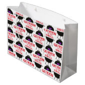 グリルのクイーンズパープルクラウンレッド ラージペーパーバッグ (裏面アングル)