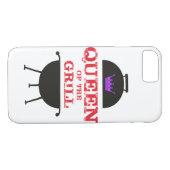 グリルのクイーンズパープルクラウンレッド Case-Mate iPhoneケース (裏面(横))