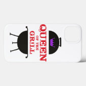 グリルのクイーンズパープルクラウンレッド Case-Mate iPhoneケース (裏面 (横))