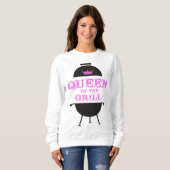 グリルのクイーン,ピンクのクラウンピンク スウェットシャツ (正面フル)