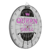 グリルのクイーン，ピンクのクラウンピンク ダーツボード (正面左)