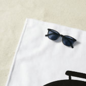 グリルのクイーン,ピンクのクラウンピンク ビーチタオル (インサイチュ)