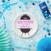 グリルのクイーン,ピンクのクラウンピンク ペーパープレート (パーティー)