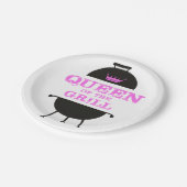 グリルのクイーン,ピンクのクラウンピンク ペーパープレート (アングル)