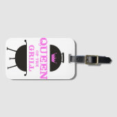 グリルのクイーン，ピンクのクラウンピンク ラゲッジタグ (正面横)