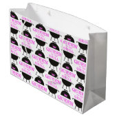 グリルのクイーン，ピンクのクラウンピンク ラージペーパーバッグ (裏面アングル)