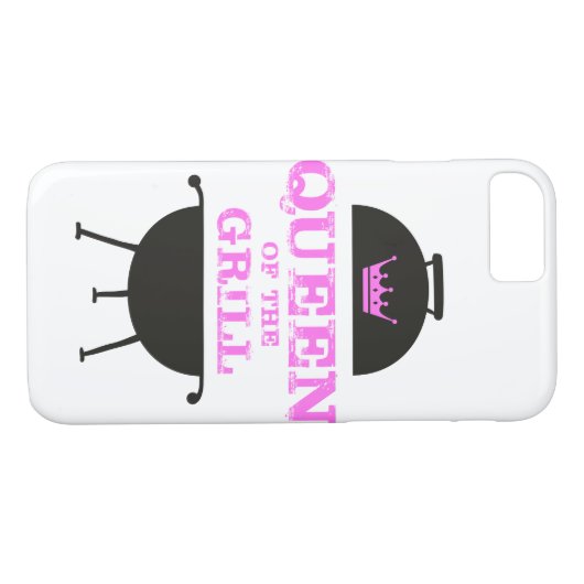 グリルのクイーン，ピンクのクラウンピンク Case-Mate iPhoneケース (裏面(横))