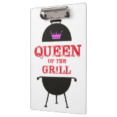 グリルのクイーン，ピンクのクラウンレッド クリップボード (左)