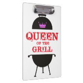グリルのクイーン，ピンクのクラウンレッド クリップボード (右)