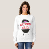 グリルのクイーン，ピンクのクラウンレッド スウェットシャツ (正面フル)