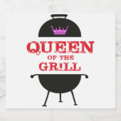 グリルのクイーン,ピンクのクラウンレッド ビールラベル (シングルラベル)