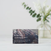 グリルのスモーク肋骨 名刺 (スタンド正面)